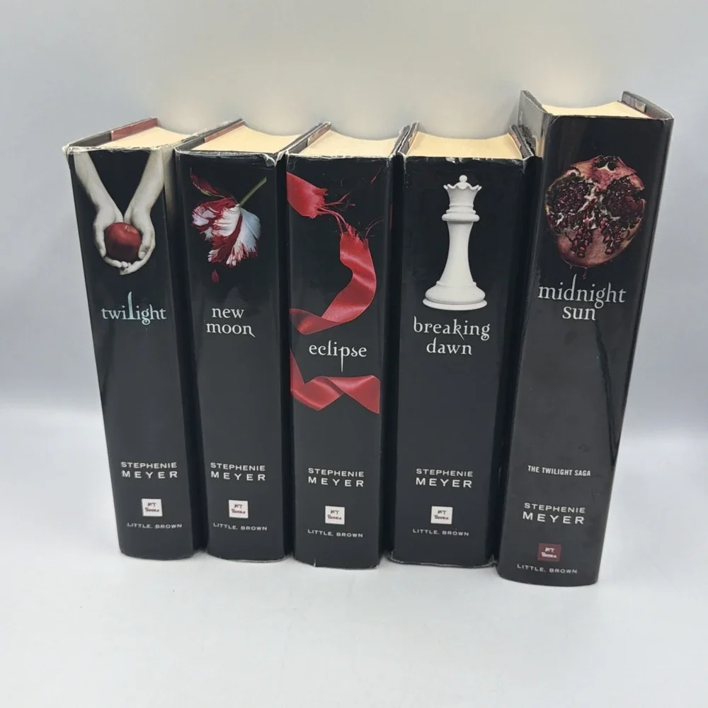 Stephenie Meyer Twilight Saga 5 Hardcover Book Lot Breaking Dawn Midnight Sun